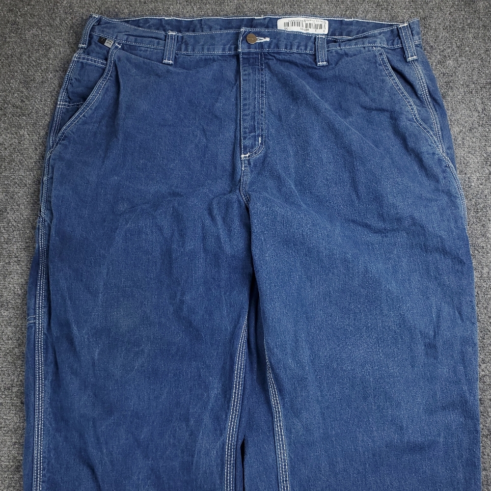 Carhartt FR Carpenter Jeans Mens 42x30 Flame Resistant Denim Workwear 290-83 - Picture 3 of 14